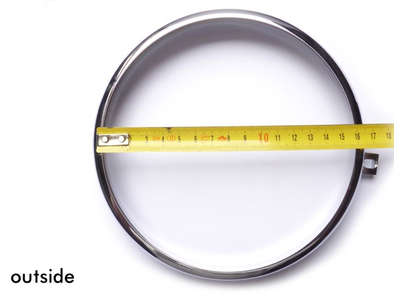 Headlamp ring, chrome ►see details