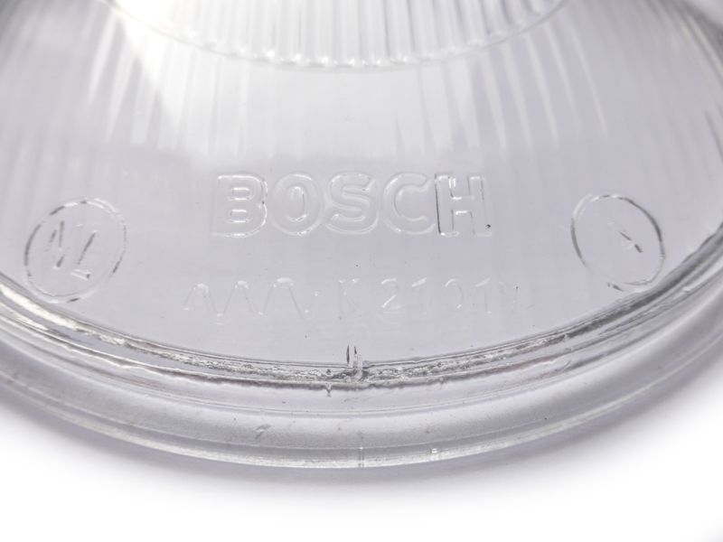Lamp lens, original Bosch - straight font