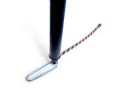 Air pump, black, with tube and support bracket, 350 mm