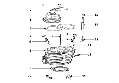 Cylinder head R24, R25