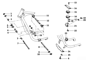 Engine suspension R26 – R27