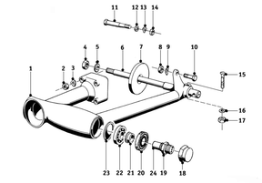 Rear swing arm R26 – R27