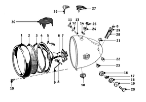 Headlamp (1) R51/2 – R68