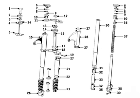 Front fork R25, R25/2