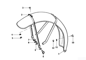 Front fender R50 – R69S