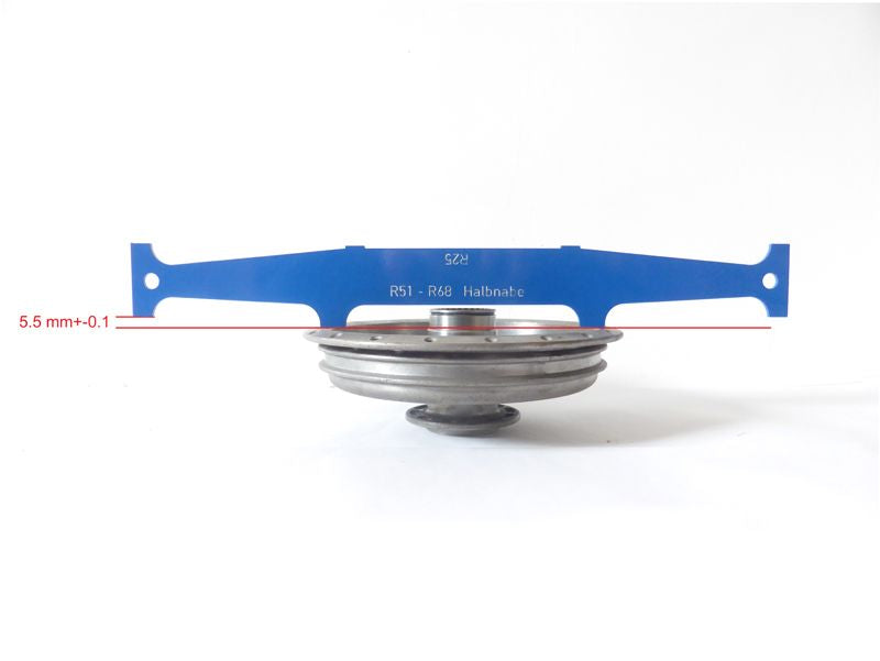 Spoke fitting gauge (R25, R51 - R68 half hub)