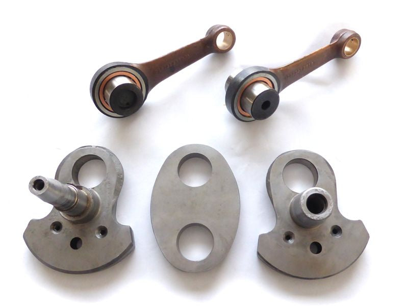 Service: crankshaft - assembly and truing of 2 cylinder crankshaft