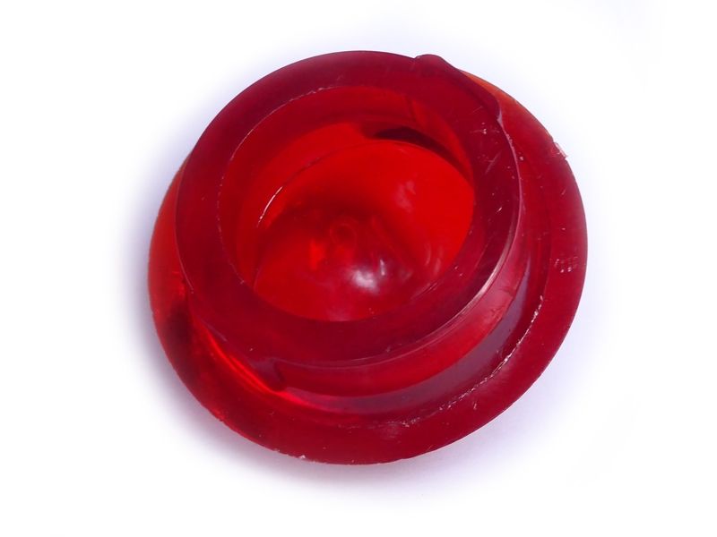 Red lens with Steib script